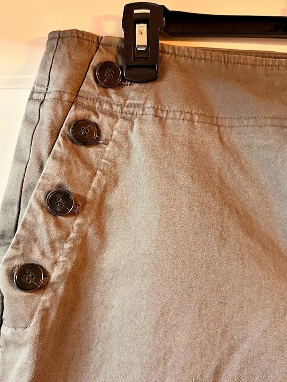 LOFT Business Casual pants Size 12 Gray Sailor Trousers - Picture 2 of 5